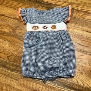 Auburn smocked bubble